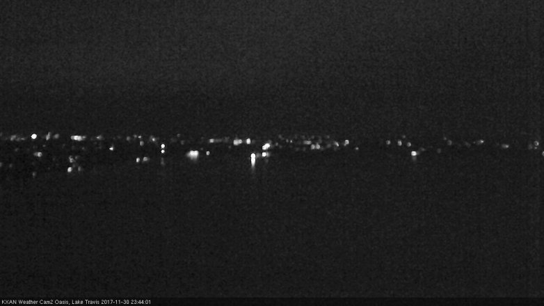 Lake Travis webcam, November 30, 2017 10:55 PM CT