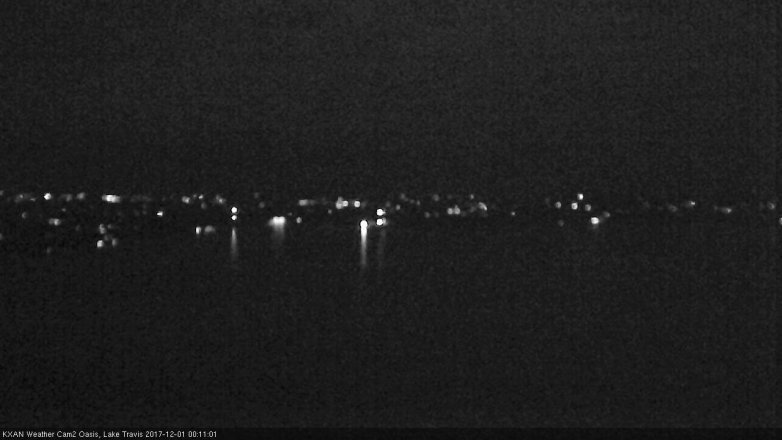 Lake Travis webcam, November 30, 2017 11:40 PM CT