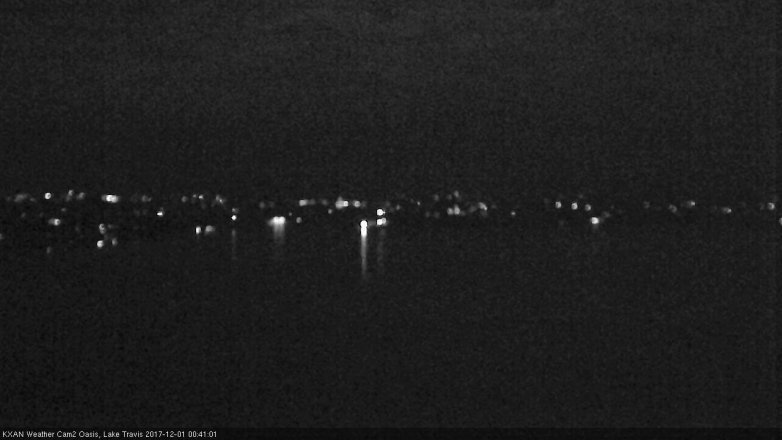 Lake Travis webcam, November 30, 2017 11:50 PM CT