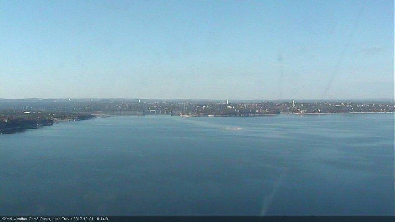 Lake Travis webcam, December 1, 2017 9:45 AM CT