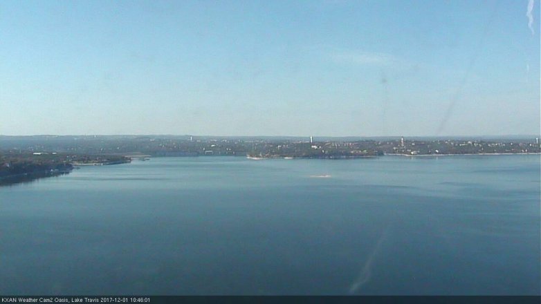 Lake Travis webcam, December 1, 2017 10:10 AM CT