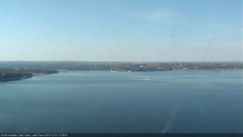 Lake Travis webcam, December 1, 2017 10:20 AM CT