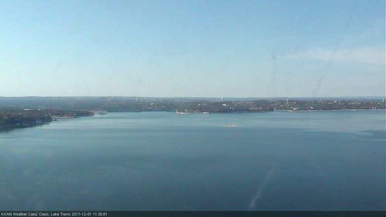 Lake Travis webcam, December 1, 2017 10:45 AM CT