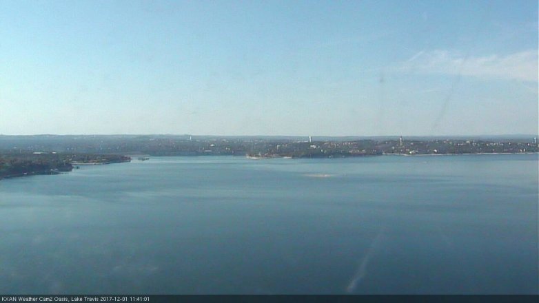 Lake Travis webcam, December 1, 2017 11:00 AM CT