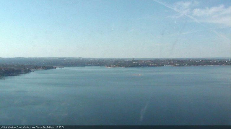 Lake Travis webcam, December 1, 2017 11:20 AM CT