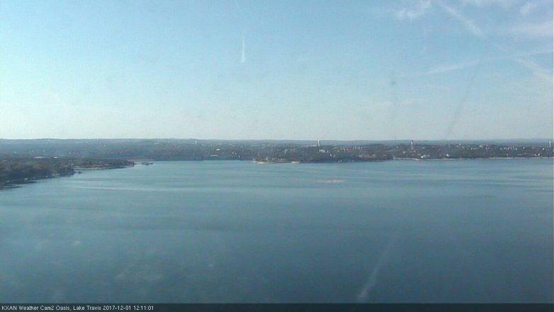 Lake Travis webcam, December 1, 2017 11:30 AM CT
