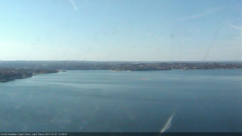 Lake Travis webcam, December 1, 2017 11:35 AM CT