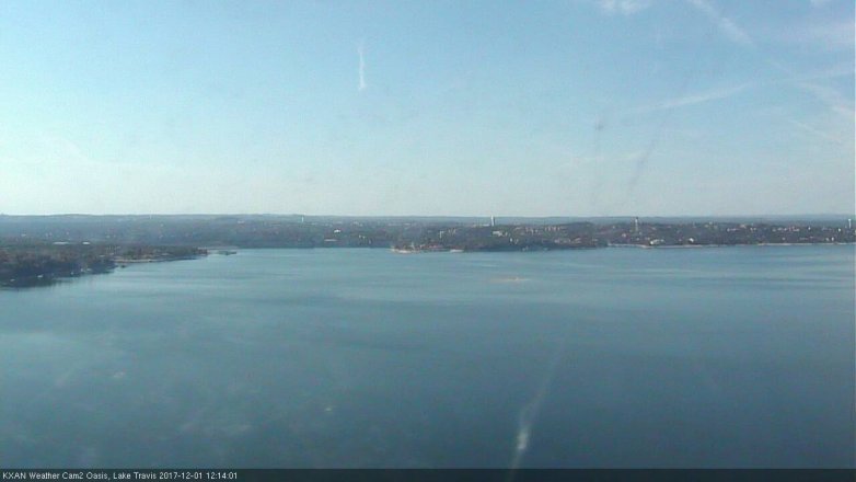 Lake Travis webcam, December 1, 2017 11:45 AM CT