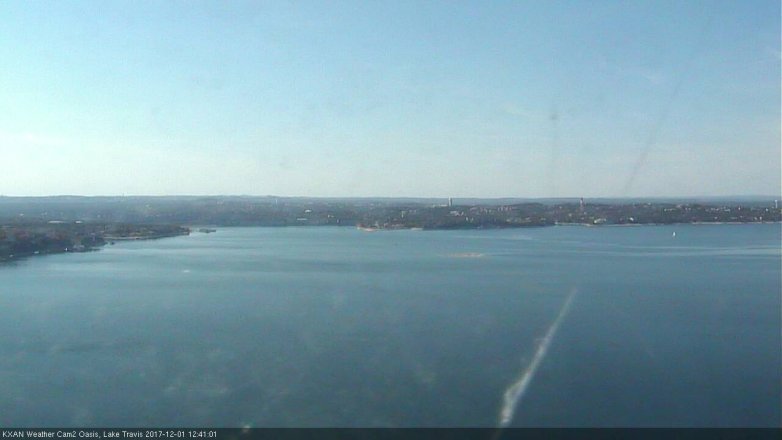 Lake Travis webcam, December 1, 2017 11:50 AM CT