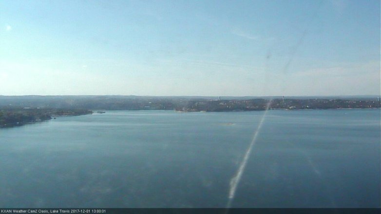 Lake Travis webcam, December 1, 2017 12:25 PM CT