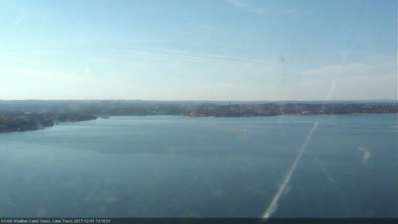 Lake Travis webcam, December 1, 2017 12:30 PM CT