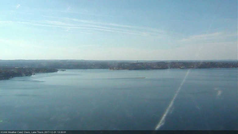Lake Travis webcam, December 1, 2017 12:40 PM CT
