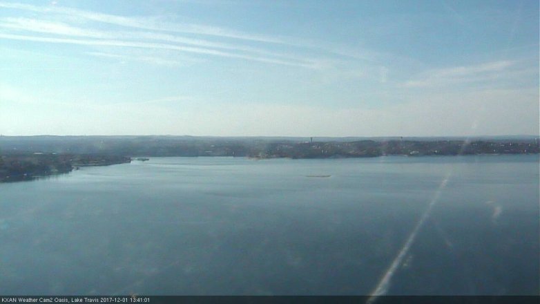 Lake Travis webcam, December 1, 2017 12:45 PM CT