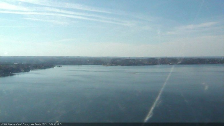 Lake Travis webcam, December 1, 2017 12:55 PM CT