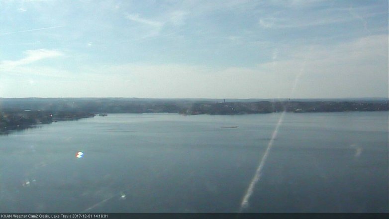 Lake Travis webcam, December 1, 2017 1:20 PM CT