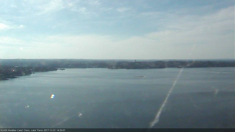 Lake Travis webcam, December 1, 2017 2:00 PM CT