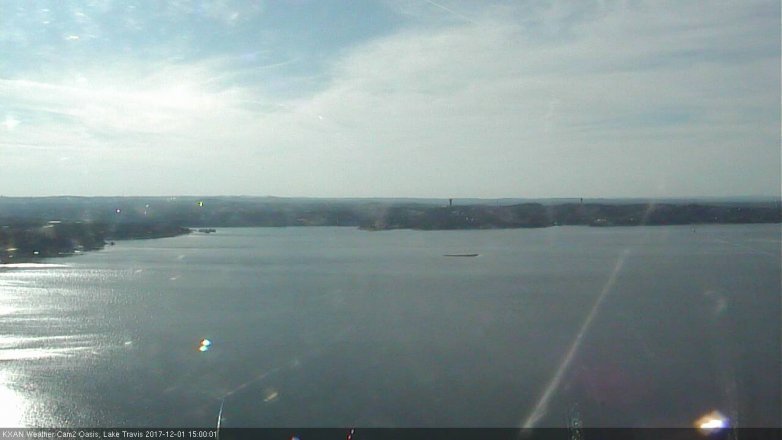 Lake Travis webcam, December 1, 2017 2:25 PM CT