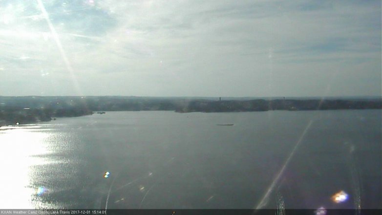 Lake Travis webcam, December 1, 2017 2:35 PM CT