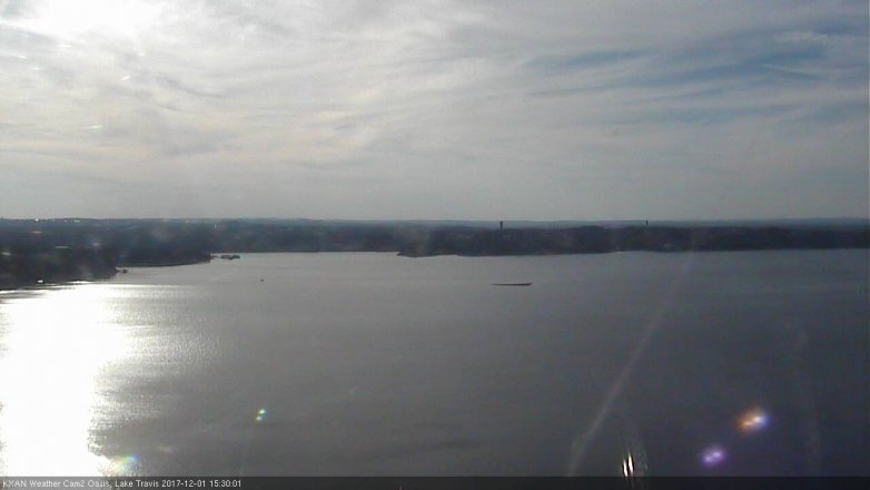 Lake Travis webcam, December 1, 2017 2:40 PM CT