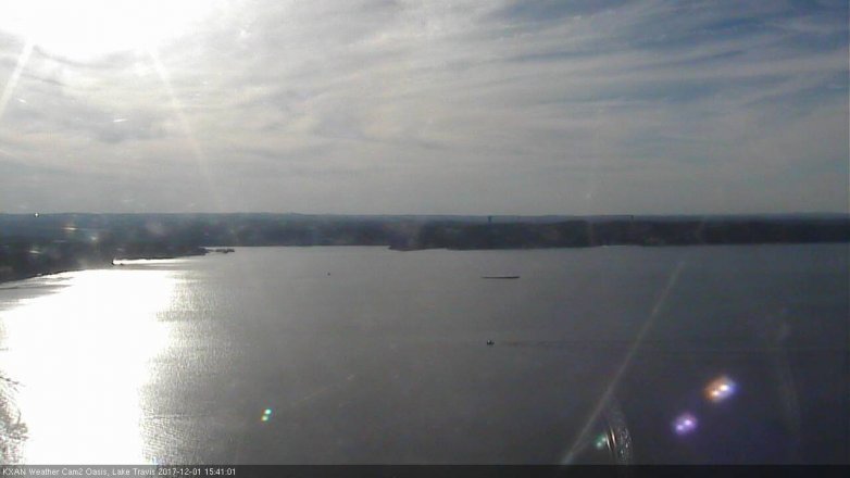 Lake Travis webcam, December 1, 2017 2:45 PM CT