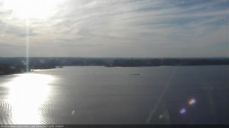 Lake Travis webcam, December 1, 2017 2:55 PM CT