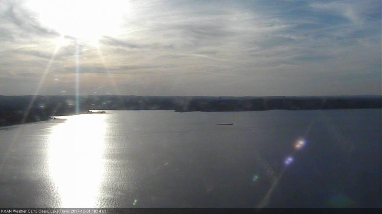Lake Travis webcam, December 1, 2017 3:25 PM CT
