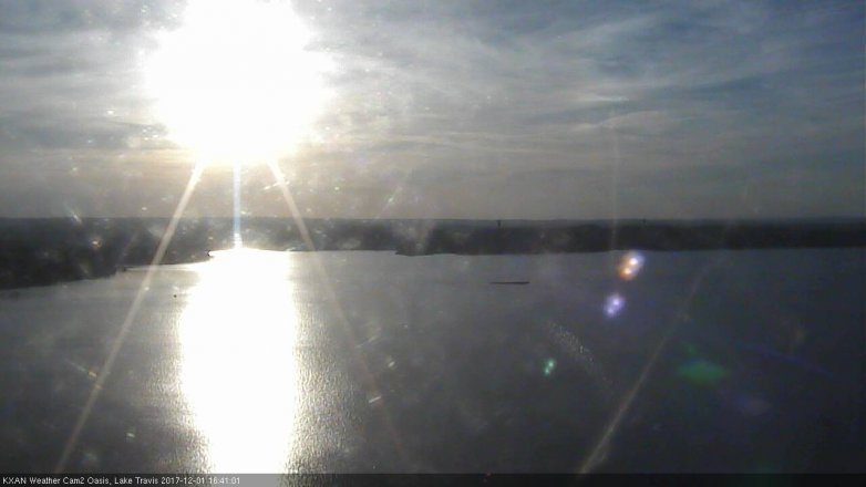 Lake Travis webcam, December 1, 2017 3:50 PM CT