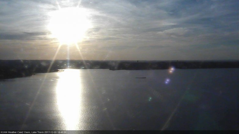 Lake Travis webcam, December 1, 2017 4:05 PM CT