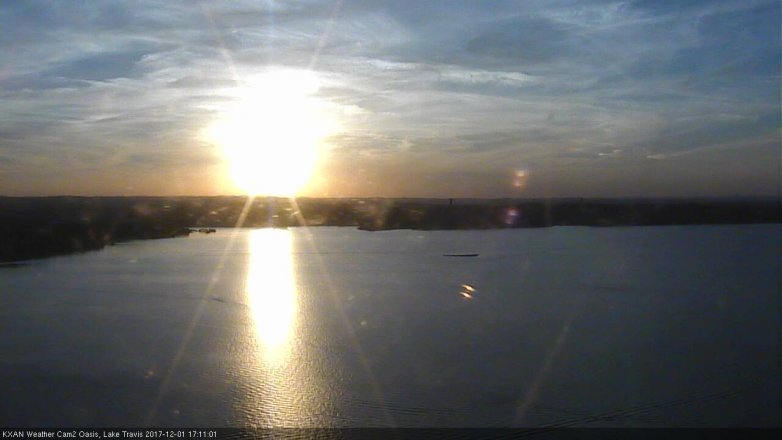Lake Travis webcam, December 1, 2017 4:15 PM CT