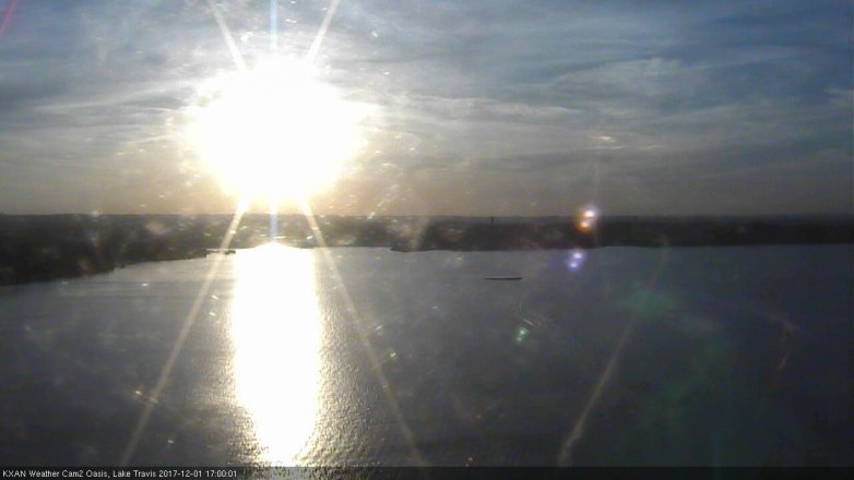 Lake Travis webcam, December 1, 2017 4:20 PM CT