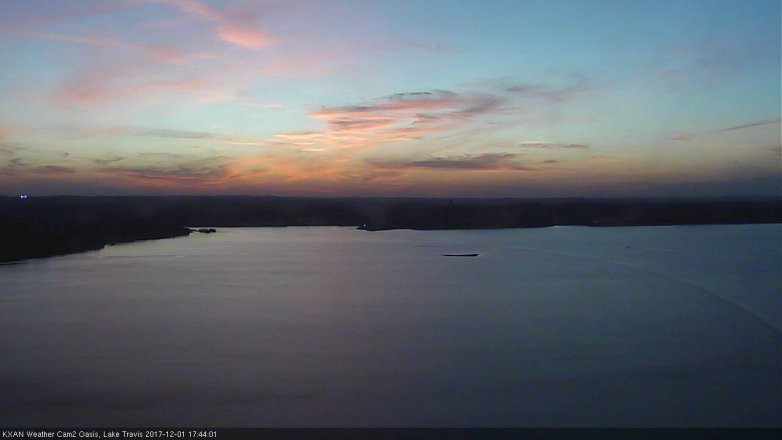 Lake Travis webcam, December 1, 2017 5:00 PM CT