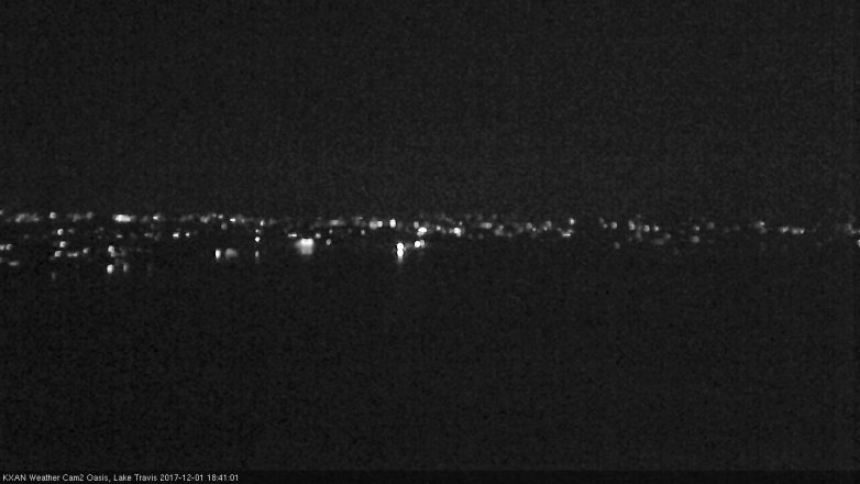 Lake Travis webcam, December 1, 2017 6:05 PM CT