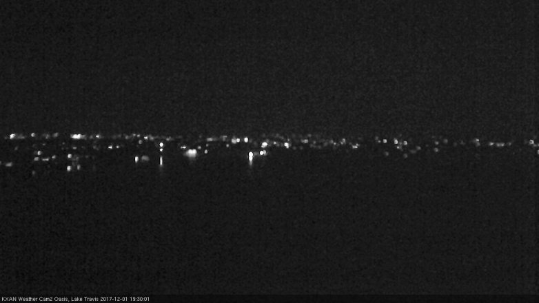 Lake Travis webcam, December 1, 2017 7:00 PM CT