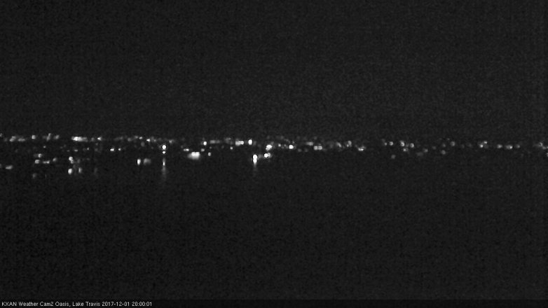 Lake Travis webcam, December 1, 2017 7:15 PM CT