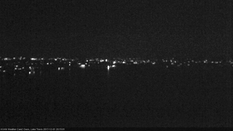 Lake Travis webcam, December 1, 2017 7:35 PM CT