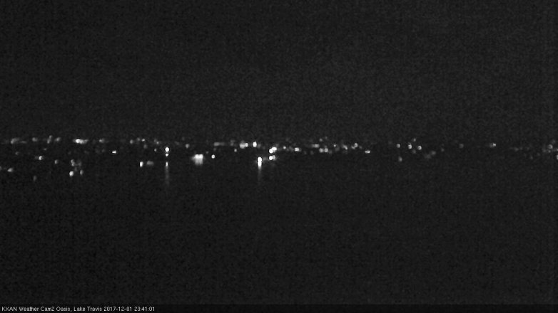 Lake Travis webcam, December 1, 2017 10:55 PM CT