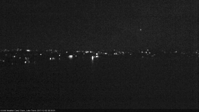 Lake Travis webcam, December 1, 2017 11:55 PM CT
