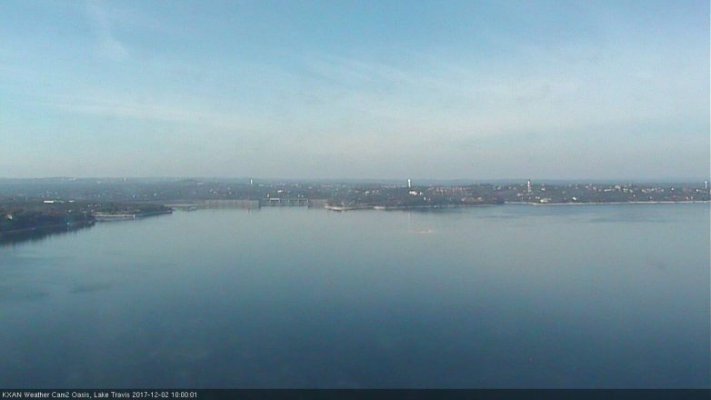 Lake Travis webcam, December 2, 2017 9:05 AM CT