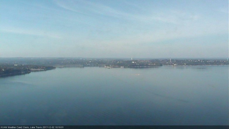 Lake Travis webcam, December 2, 2017 9:35 AM CT