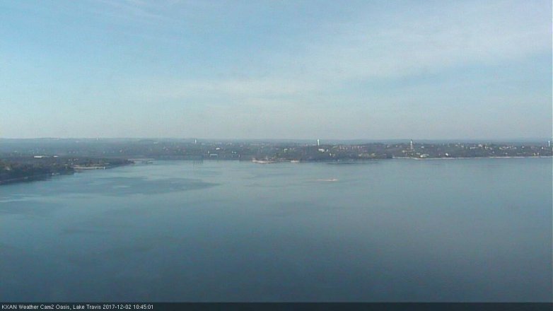 Lake Travis webcam, December 2, 2017 10:05 AM CT