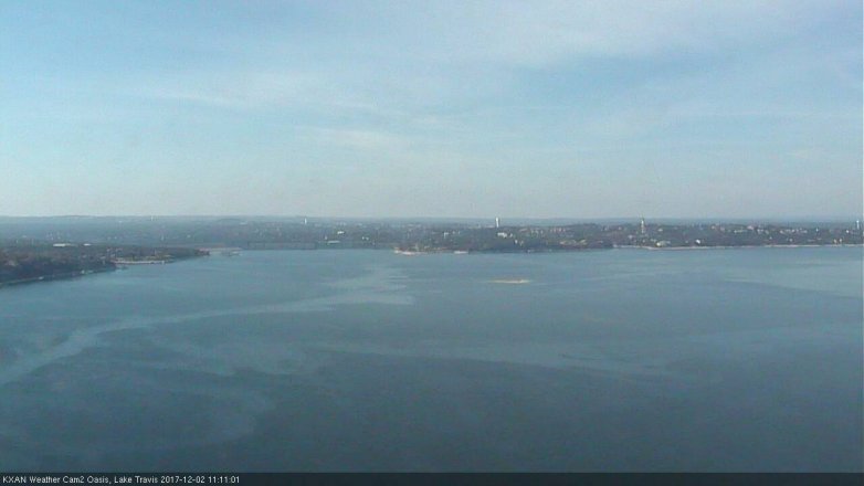 Lake Travis webcam, December 2, 2017 10:40 AM CT