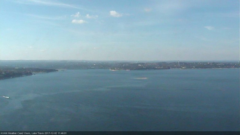Lake Travis webcam, December 2, 2017 11:15 AM CT