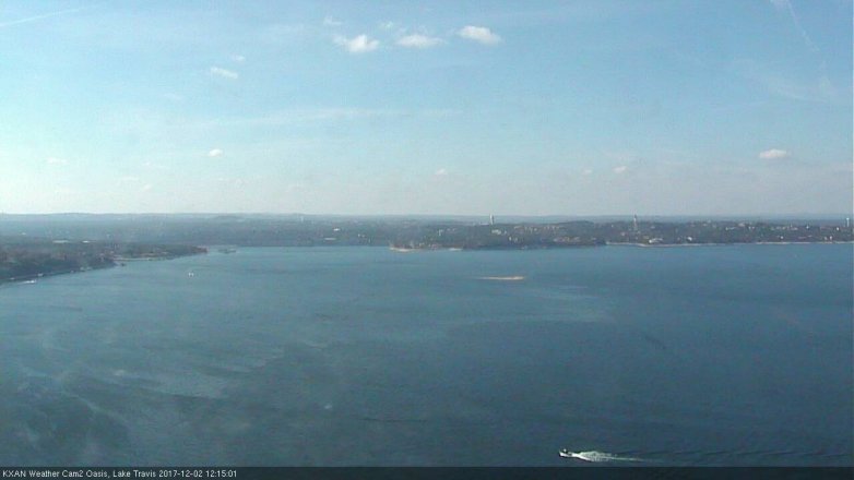 Lake Travis webcam, December 2, 2017 11:25 AM CT