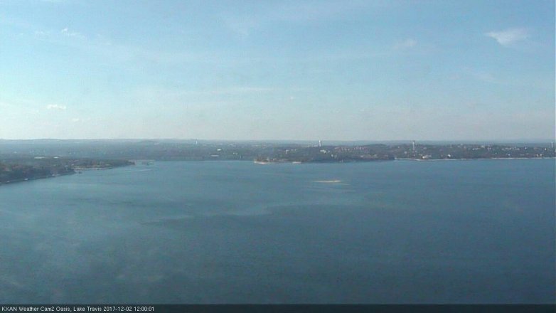Lake Travis webcam, December 2, 2017 11:30 AM CT