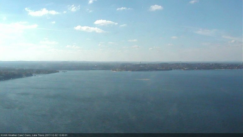 Lake Travis webcam, December 2, 2017 12:05 PM CT