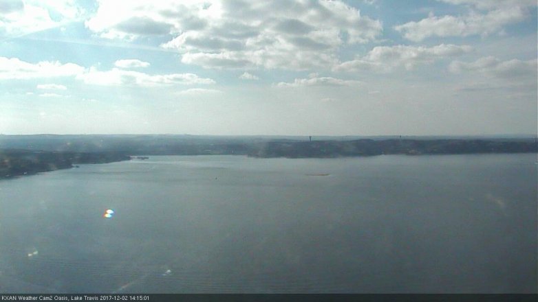 Lake Travis webcam, December 2, 2017 1:20 PM CT