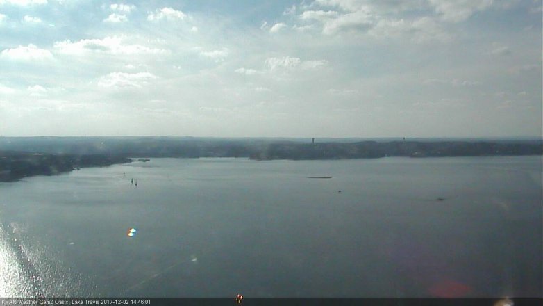 Lake Travis webcam, December 2, 2017 1:55 PM CT