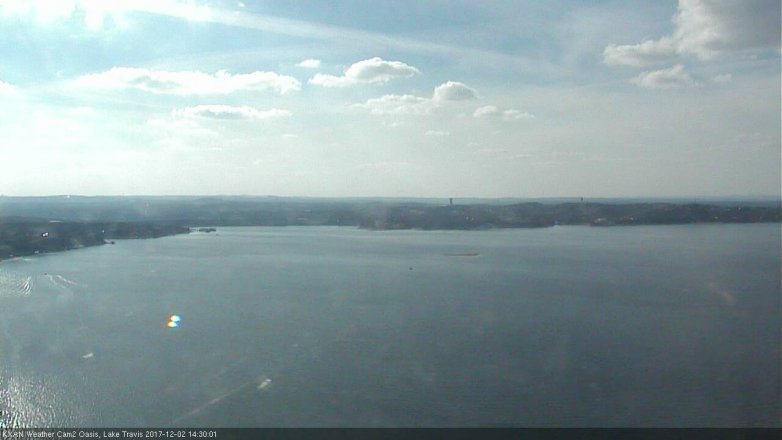 Lake Travis webcam, December 2, 2017 2:00 PM CT