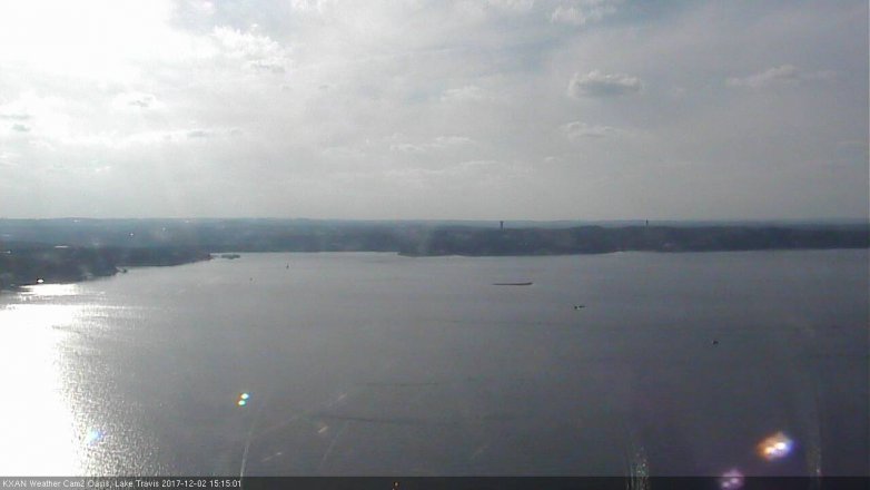 Lake Travis webcam, December 2, 2017 2:35 PM CT