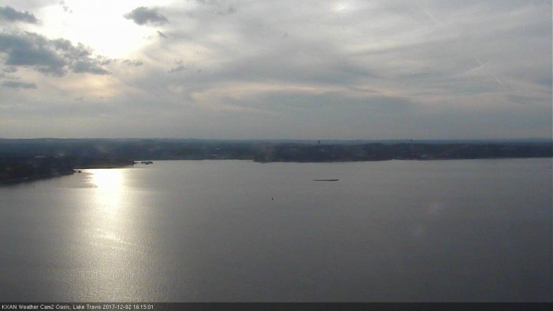 Lake Travis webcam, December 2, 2017 3:30 PM CT